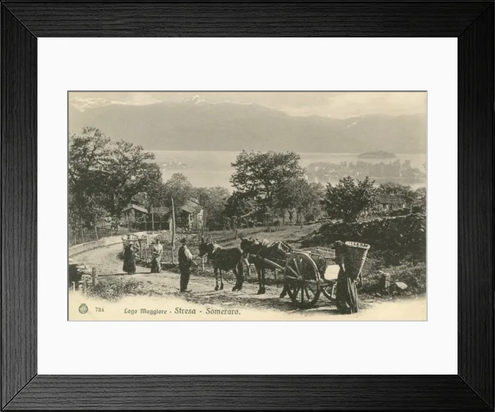 Framed Print : Italy - Lake Maggiore, Stresa, Someraro Framed Print : Italy - Lake Maggiore, Stresa, Someraro