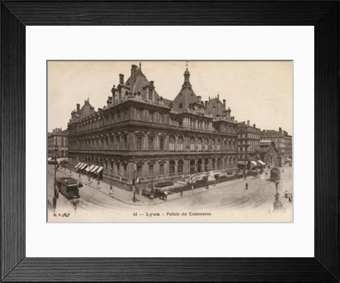 Framed Print : Lyon, France - Palais du Commerce Framed Print : Lyon, France - Palais du Commerce