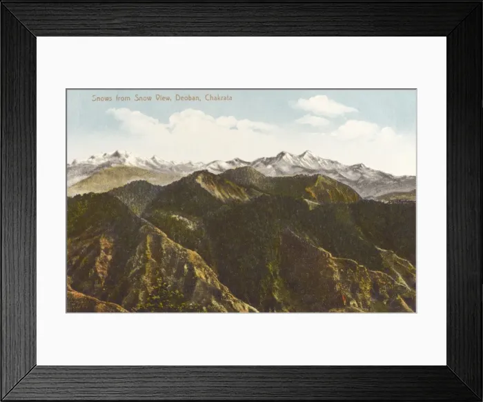 Framed Print : Snow View - Chakrata, India Framed Print : Snow View - Chakrata, India