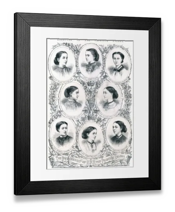 Framed Print : The bridesmaids of Princess Helena Framed Print : The bridesmaids of Princess Helena