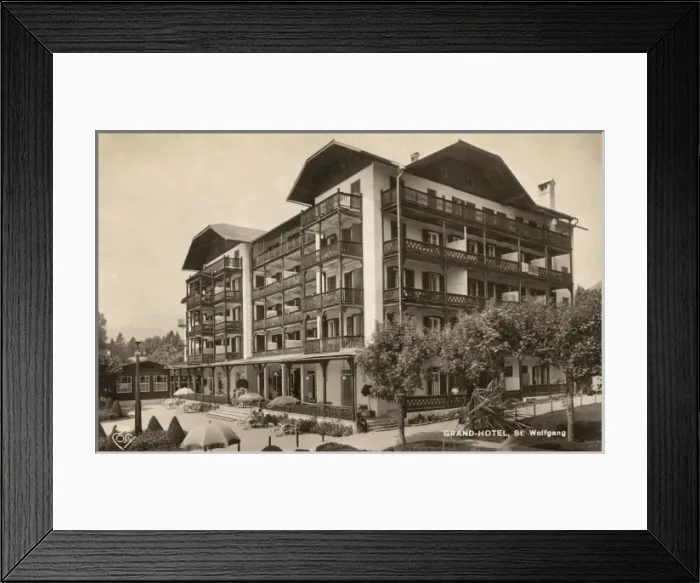 Framed Print : Austria - St. Wolfgang - Grand Hotel Framed Print : Austria - St. Wolfgang - Grand Hotel