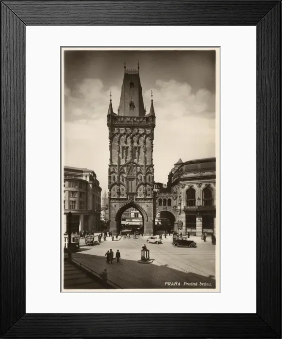 Framed Print : Prague, Czech Republic - The Powder Tower Framed Print : Prague, Czech Republic - The Powder Tower