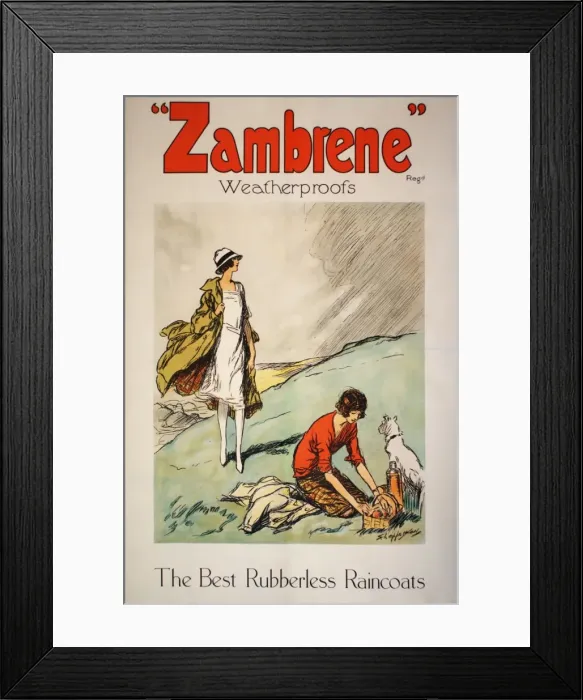 Framed Print : Raincoats Date: circa 1920 Framed Print : Raincoats Date: circa 1920