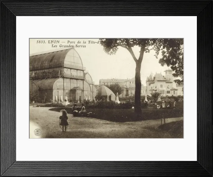 Framed Print : Lyon - Parc de la Tete-d Or - Les Grandes Serres Framed Print : Lyon - Parc de la Tete-d Or - Les Grandes Serres