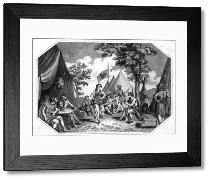 Framed Print : Alfred in the Danish camp Framed Print : Alfred in the Danish camp