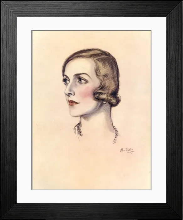 Framed Print : Lady Louis Mountbatten Framed Print : Lady Louis Mountbatten