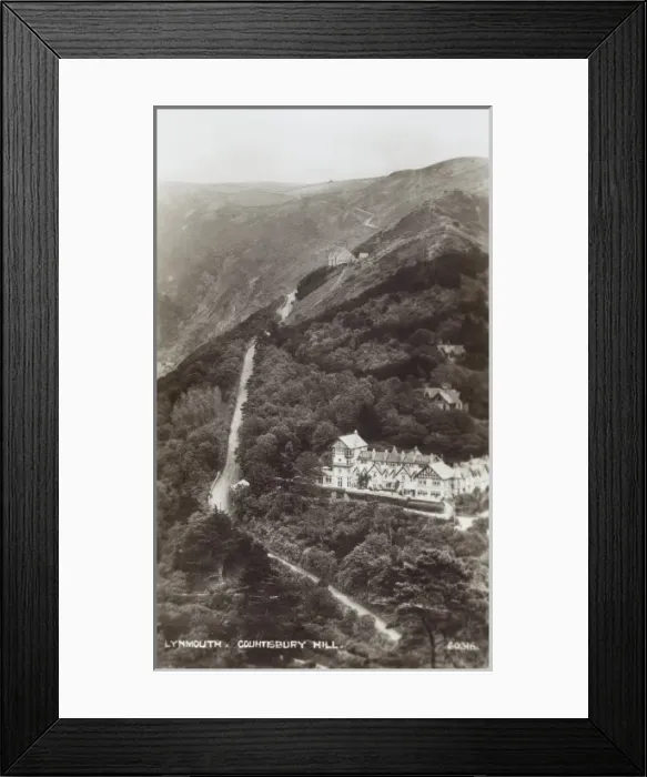 Framed Print : Lynmouth, Devon - Countisbury Hill Framed Print : Lynmouth, Devon - Countisbury Hill