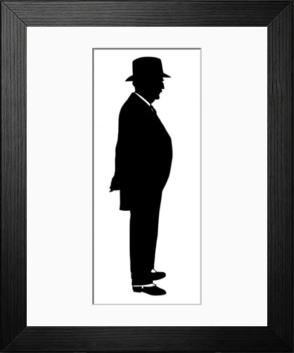 Framed Print : Silhouette of a military man Framed Print : Silhouette of a military man