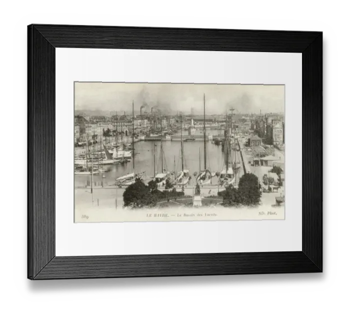 Framed Print : France, Le Havre - The Yacht Harbour Framed Print : France, Le Havre - The Yacht Harbour