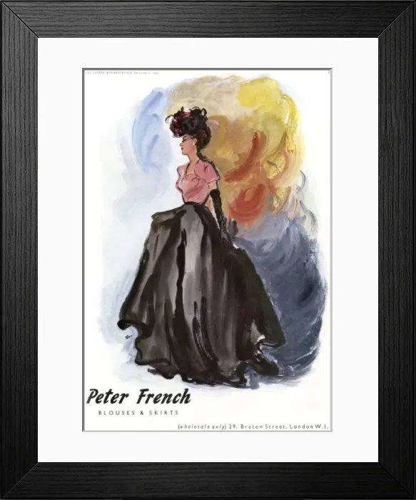 Framed Print : Peter French advertisement Framed Print : Peter French advertisement