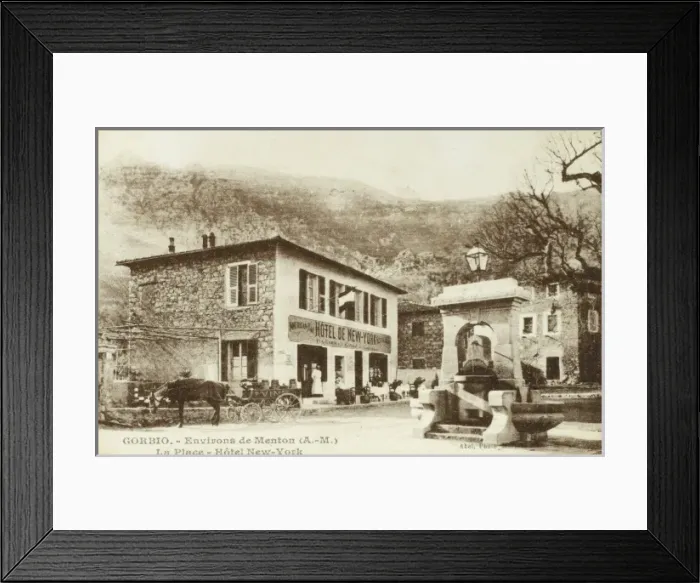 Framed Print : Hotel New York - The Square, Gorbio, France Framed Print : Hotel New York - The Square, Gorbio, France