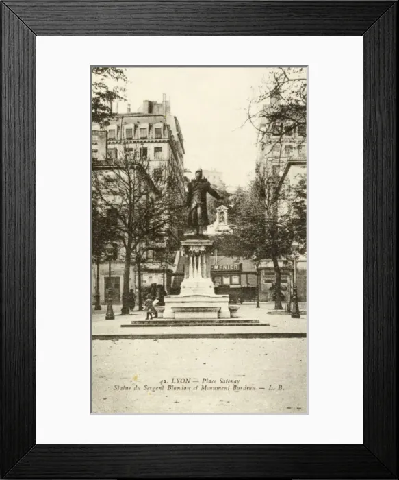 Framed Print : Place Satonay - Lyon - France Framed Print : Place Satonay - Lyon - France