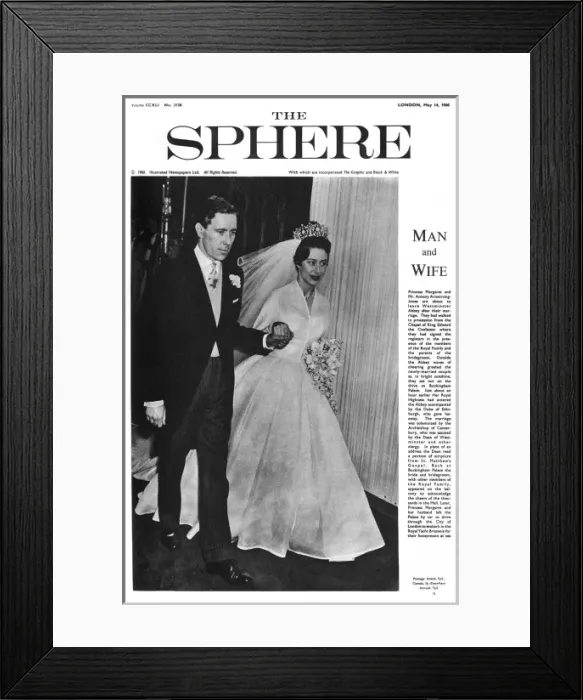 Framed Print : The Sphere, Royal Wedding Number 1960 Framed Print : The Sphere, Royal Wedding Number 1960