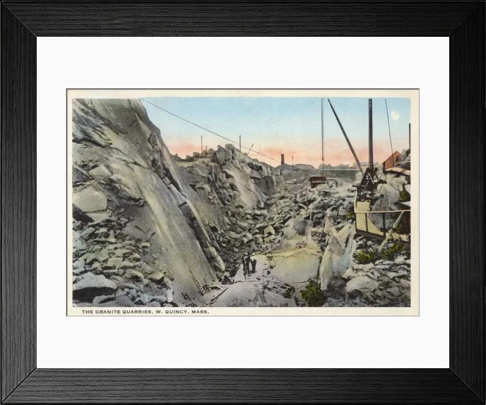 Framed Print : The Granite Quarries, W. Quincy, Massachusetts Framed Print : The Granite Quarries, W. Quincy, Massachusetts