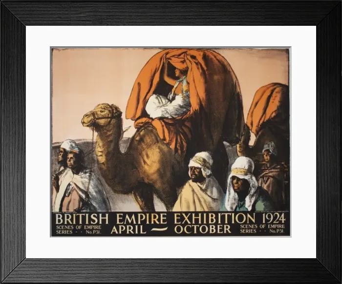 Framed Print : British Empire Exhibition Poster Framed Print : British Empire Exhibition Poster