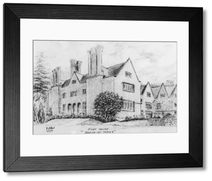 Framed Print : Police Convalescent Home near Goring-on-Thames, Oxon Framed Print : Police Convalescent Home near Goring-on-Thames, Oxon