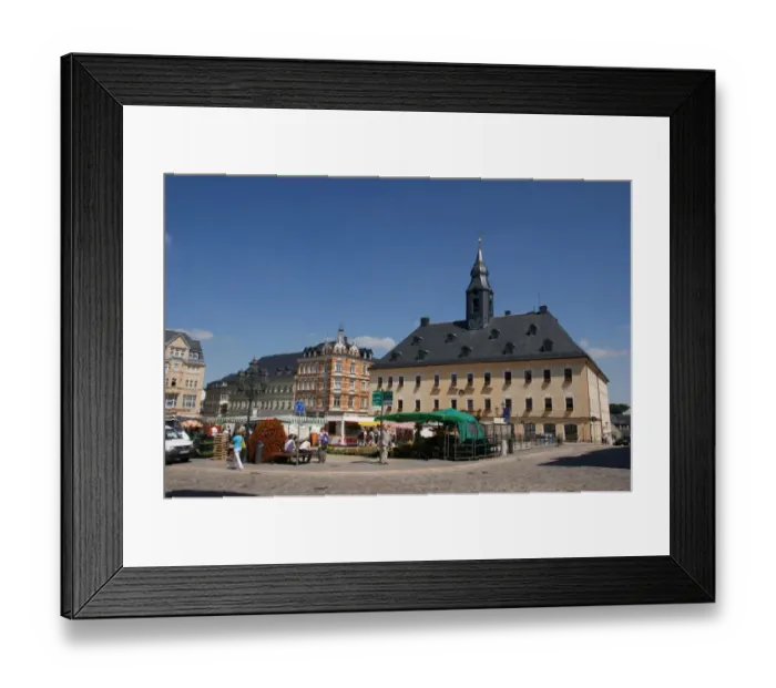 Framed Print : Town hall and square, Annaberg-Buchholz, Saxony, Germany Framed Print : Town hall and square, Annaberg-Buchholz, Saxony, Germany