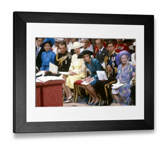 Framed Print : Royal Wedding 1986 - the royal family Framed Print : Royal Wedding 1986 - the royal family