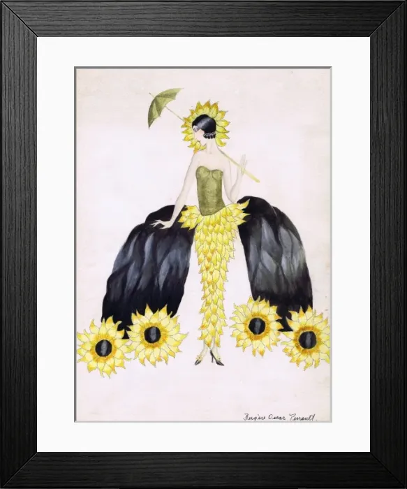 Framed Print : Costume design by Bergere Oscar Perrault Framed Print : Costume design by Bergere Oscar Perrault