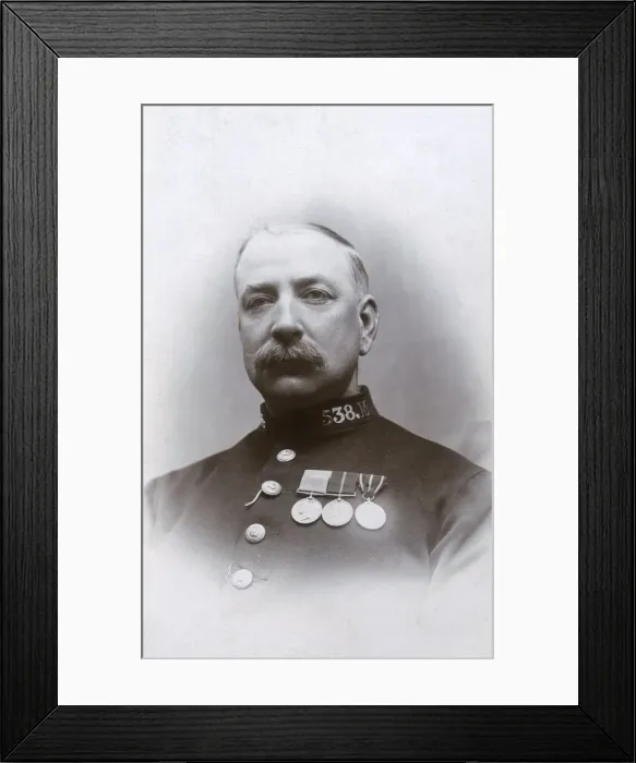 Framed Print : Metropolitan Police officer with three medals