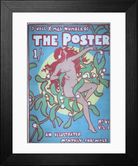 Framed Print : Cover design for The Poster, Christmas Number Framed Print : Cover design for The Poster, Christmas Number