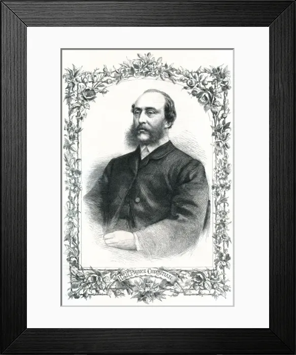 Framed Print : Prince Christian of Schleswig-Holstein Framed Print : Prince Christian of Schleswig-Holstein