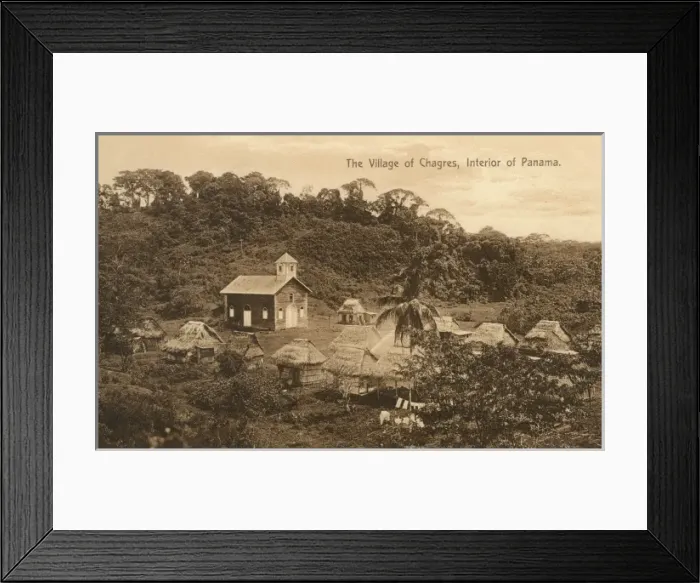 Framed Print : Village of Chagres - Panama Framed Print : Village of Chagres - Panama