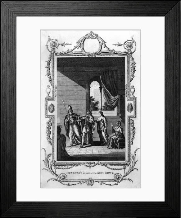 Framed Print : Eadwig rebuked by Dunstan Framed Print : Eadwig rebuked by Dunstan