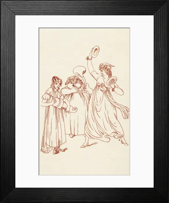 Framed Print : Satire on amateur musicians, 1799 Framed Print : Satire on amateur musicians, 1799