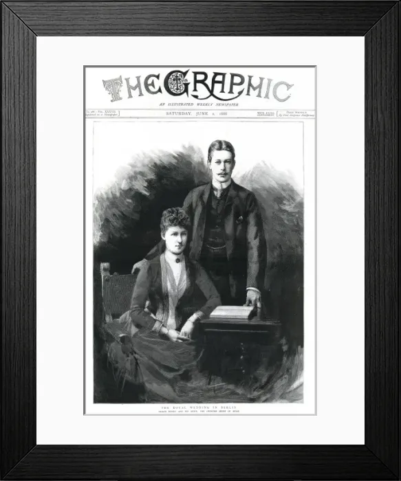 Framed Print : Irene of Hesse marries Henry of Prussia Framed Print : Irene of Hesse marries Henry of Prussia
