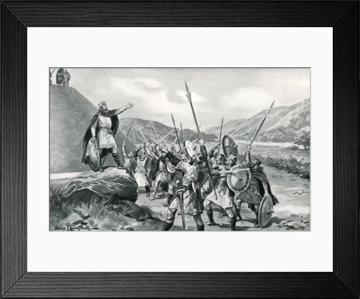Framed Print : Meeting of Saxon Chiefs Framed Print : Meeting of Saxon Chiefs