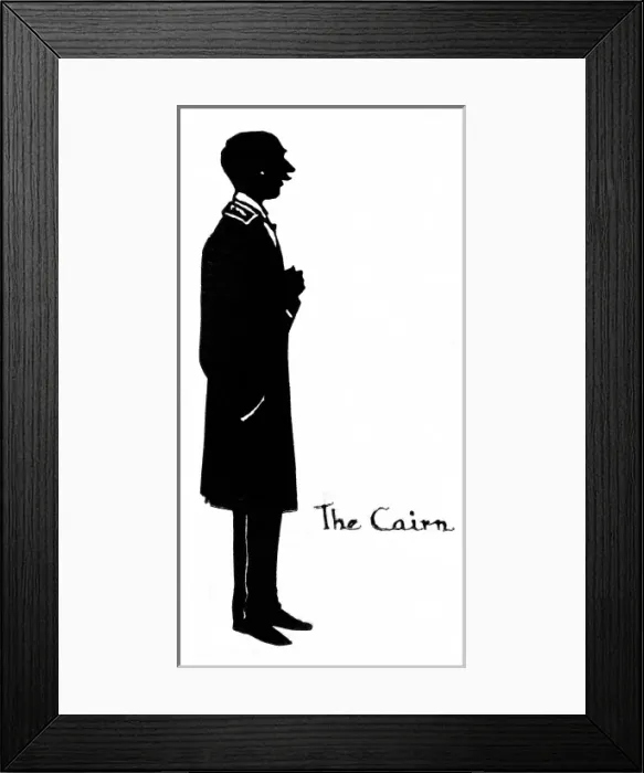 Framed Print : Silhouette of hotel commissionaire Framed Print : Silhouette of hotel commissionaire