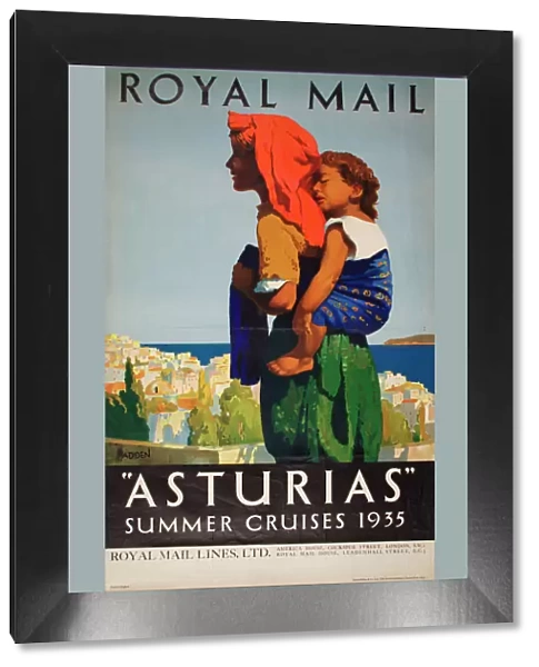 Poster advertising Royal Mail Asturias Summer Cruises