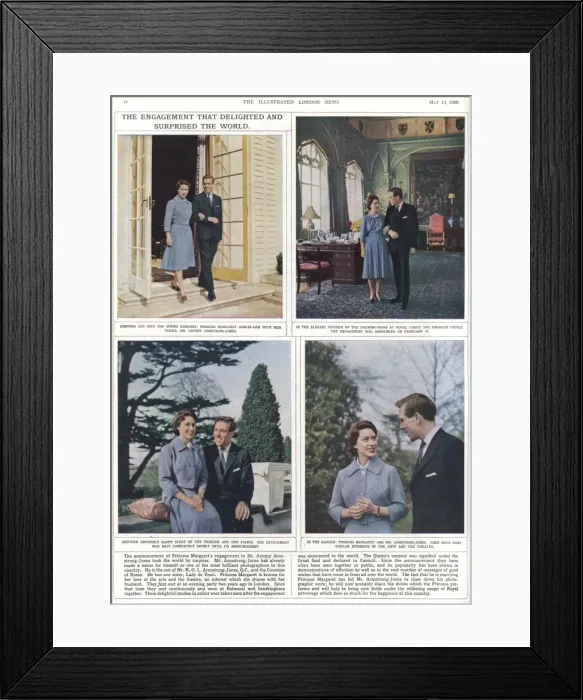 Framed Print : The Engagement that delighted the world Framed Print : The Engagement that delighted the world