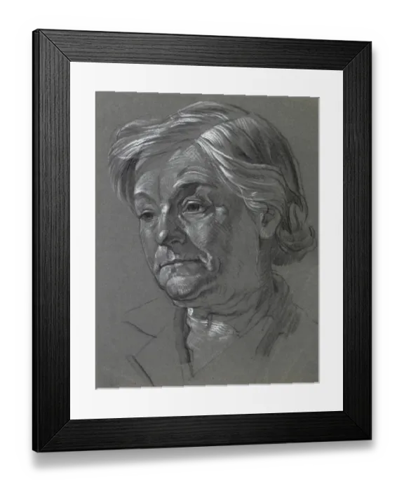 Framed Print : Sketch of a middle-aged woman Framed Print : Sketch of a middle-aged woman