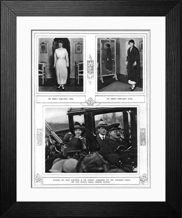 Framed Print : Going Away outfit for Princess Patricia of Connaught Framed Print : Going Away outfit for Princess Patricia of Connaught