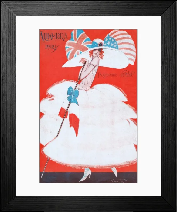 Framed Print : Programme cover for the Alhambra Theatre Framed Print : Programme cover for the Alhambra Theatre
