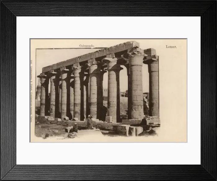 Framed Print : Colonnade in the Luxor Temple, Egypt Framed Print : Colonnade in the Luxor Temple, Egypt