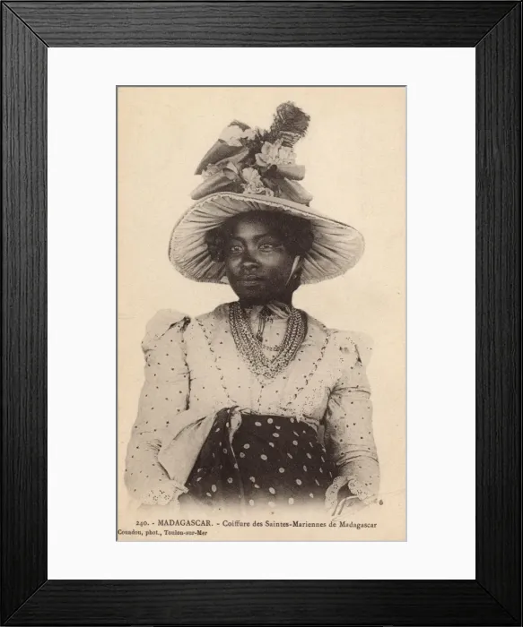 Framed Print : Madagascar - St Mary Island - Lady in finest clothes Framed Print : Madagascar - St Mary Island - Lady in finest clothes