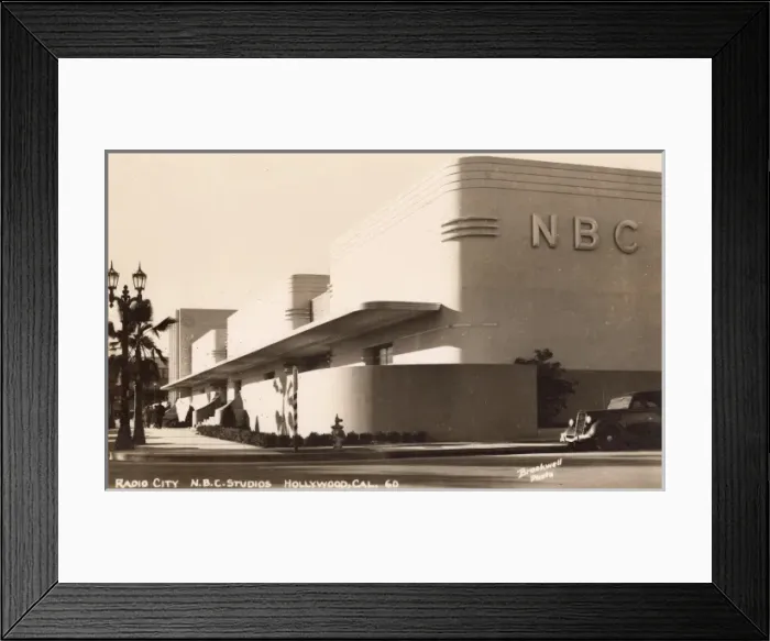 Framed Print : Radio City NBC Studios, Hollywood, California Framed Print : Radio City NBC Studios, Hollywood, California