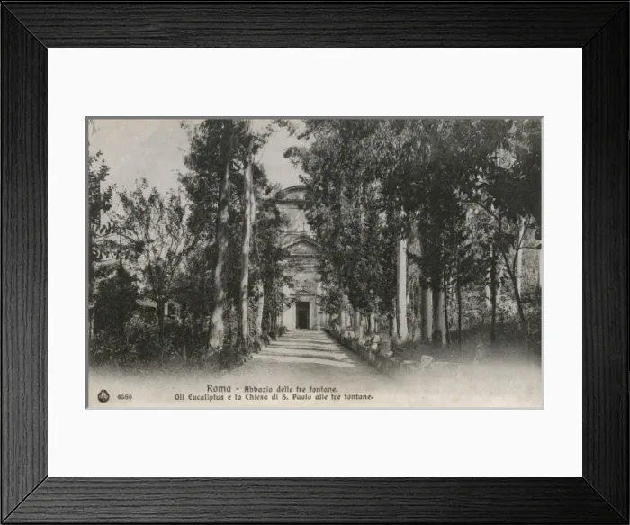 Framed Print : Abbey of the three Fountains Rome Framed Print : Abbey of the three Fountains Rome