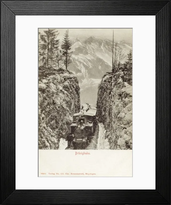 Framed Print : Brunigbahn Railway - Switzerland Framed Print : Brunigbahn Railway - Switzerland