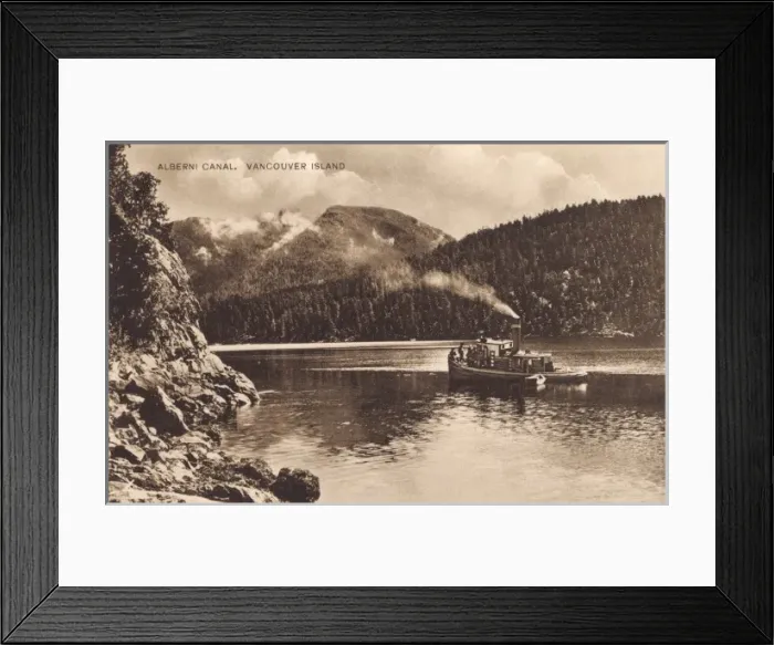 Framed Print : Canada - Vancouver Island - The Alberni Canal Framed Print : Canada - Vancouver Island - The Alberni Canal
