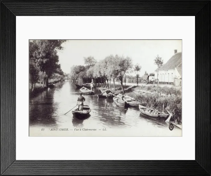 Framed Print : Saint-Omer, France - View at Clairmarais