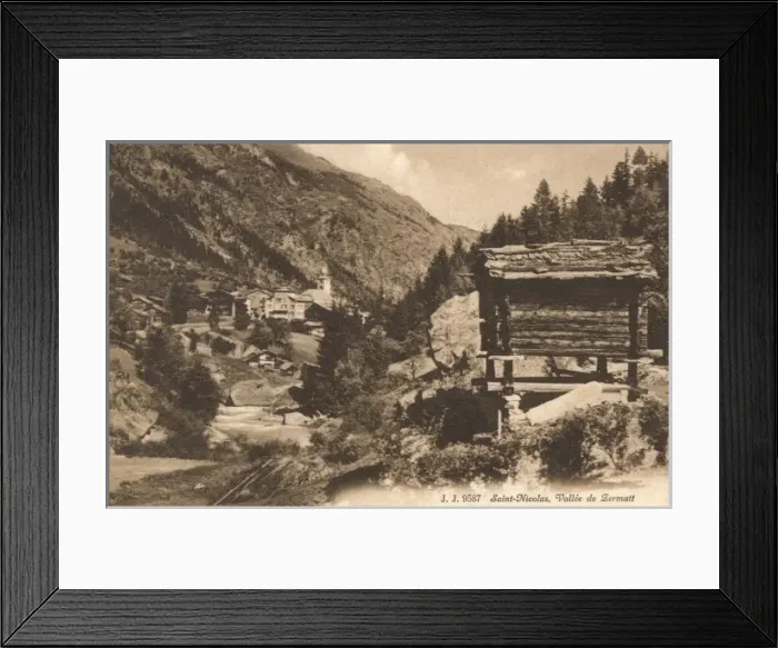 Framed Print : Saint Nicolas, Vallee de Zermatt, Switzerland Framed Print : Saint Nicolas, Vallee de Zermatt, Switzerland