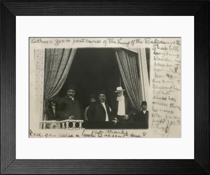 Framed Print : The Shah of Persia with the King of Belgium Framed Print : The Shah of Persia with the King of Belgium