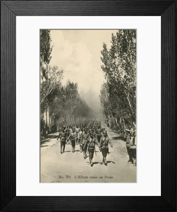 Framed Print : Russian soldiers in Iran Framed Print : Russian soldiers in Iran