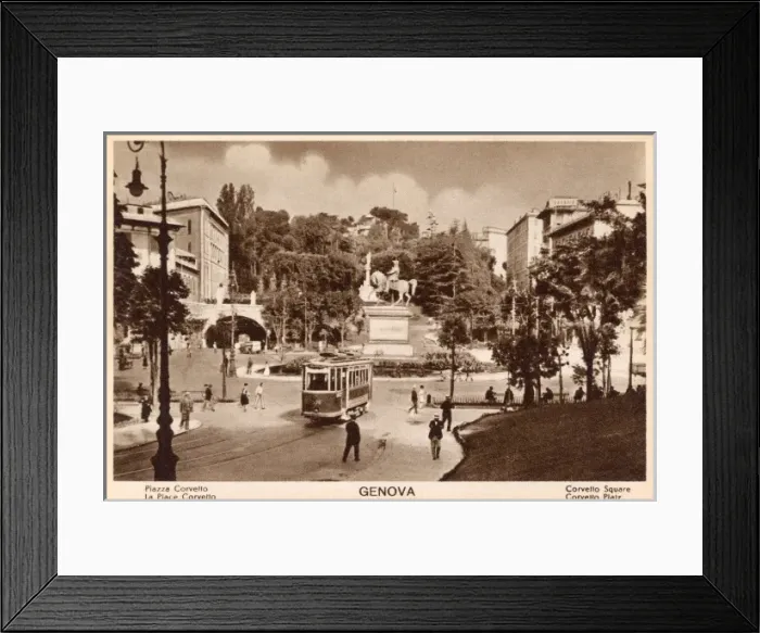 Framed Print : Genoa, Italy - The Corvetto Square Framed Print : Genoa, Italy - The Corvetto Square