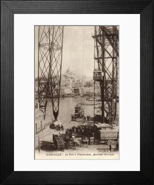 Framed Print : Marseille Transporter Bridge Framed Print : Marseille Transporter Bridge