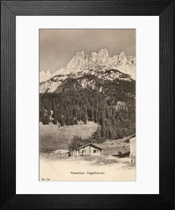 Framed Print : Switzerland - Rosenlaui Glacier and the Engelhorn Mountain Framed Print : Switzerland - Rosenlaui Glacier and the Engelhorn Mountain